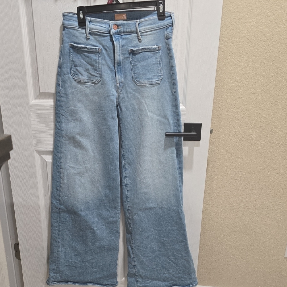 MOTHER Light Blue Flare Jeans